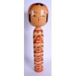 A JAPANESE TAISHO PERIOD CARVED WOOD DOLL. 34 cm high.