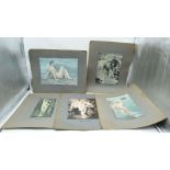 A set of Russian nude prints 17 x 26cm (6)