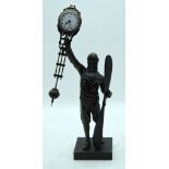 A World War 1 airman swinging arm clock 39cm (2)