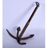 A BRONZE GRAPPLING HOOK ANCHOR. 30 cm x 18 cm.