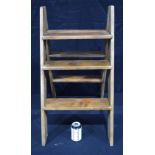 A set of Champagne related wooden ladders 80cm.