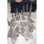 A collection of African Chi Wara wooden figures 106cm Qty