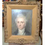 British School (19th Century) Pastel, Portrait of a male. Image 42 cm x 28 cm.