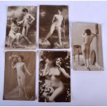 FOUR ANTIQUE EROTIC PHOTOGRAPHS. (4)