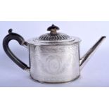 A MID VICTORIAN SILVER TEAPOT. 410 grams. 26 cm x 23 cm.