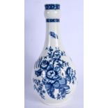 18th c. Worcester fine guglet printed in blue with the Pine Cone group pattern. 25cm High