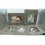 A set of Russian nude prints 17 x 26cm (5)