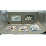 A set of Russian nude prints 17 x 26cm (6)