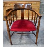 A LOVELY ARTS AND CRAFTS TUB CHAIR C1905 Attributed to E G Punnett for William Birch & Liberty & Co.