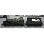 A Model steam engine and tender by Great Northern RYC No 433 16 x 59 cm (2)