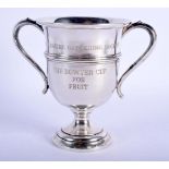 A 1940S SILVER TROPHY CUP. Birmingham, 1947. 147 grams. 15 cm x 13 cm.