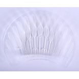 A FRENCH LALIQUE WHEAT GLASS DISH. 18 cm x 18 cm.