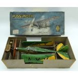 A boxed Frog model Puss Moth monoplane scale model of De Havilland 80A . Box 40cm.
