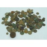 A collection of metal detector finds mostly coins (Qty).
