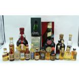 A mixed collection of Whisky, liquor and miniatures (20).