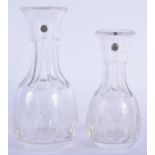 TWO ANTIQUE RICHARDSON'S PATENTS GLASSES. Largest 13 cm high. (2)