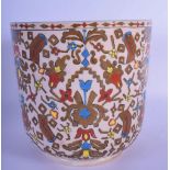AN EARLY 20TH CENTURY EUROPEAN PORCELAIN ICE PAIL painted with foliage and geometric motifs. 19 cm x