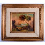 European School (19th/20th Century) Oil on board, Landscapes. Image 24 cm x 18 cm.