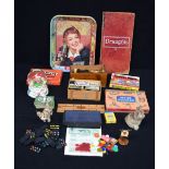 A collection of vintage games, toys and a Coca cola tray(QTY).