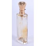 GOLD TOP SCENT BOTTLE IN FITTED CASE. 38g. Bottle 9cm x 3cm