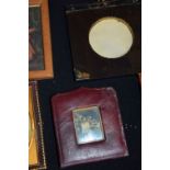 A collection of miniature framed portraits and frames 21 x 16cm (14).