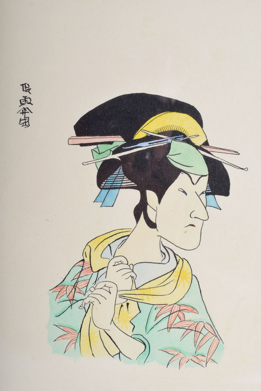 Japanese School (C1930) 10 x Watercolours, Figures in various pursuits. Image 35 cm x 26 cm. (10) - Bild 2 aus 6