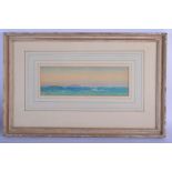 European School (19th/20th Century) Watercolour, Waves at sea. Image 27 cm x 10 cm.