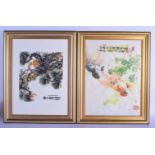 Huang Gui Yang (20th Century) Set of Seven Watercolours & Inkworks, Assorted subjects and sizes. Lar