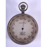 AN ANTIQUE J W WHITE OF GLASGOW BAROMETER. 115 grams. 5.25 cm diameter.