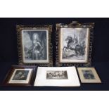 A collection of framed engravings 34 x 26cm. (4)