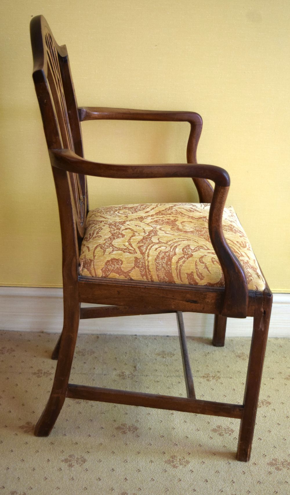 A GEORGE III CHAIR. 87 cm x 50 cm. - Image 3 of 5