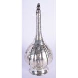 AN ANTIQUE MIDDLE EASTERN SILVER ROSE WATER SPRINKLER. 151 grams. 19 cm x 9 cm.