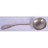 AN ANTIQUE RUSSIAN SILVER SPOON. 35 grams. 14 cm long.