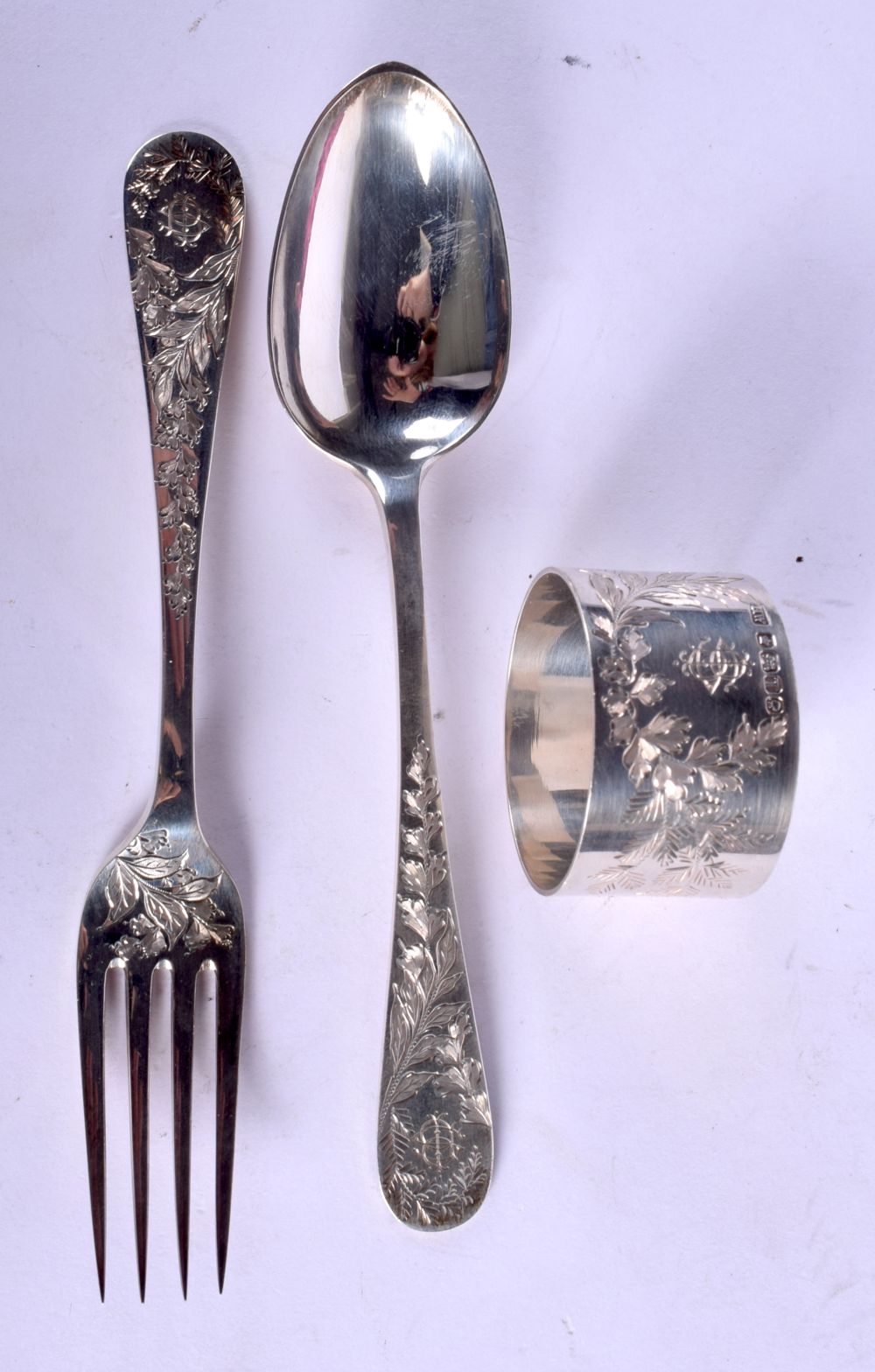 A VICTORIAN SILVER CHRISTENING SET. Sheffield 1886. 89 grams. 15 cm long. (3) - Image 2 of 4