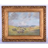 Frank Dean (1865-1947) Pastel, Baa Baa Black Sheep Have Yee Any Wool. Image 30 cm x 38 cm.