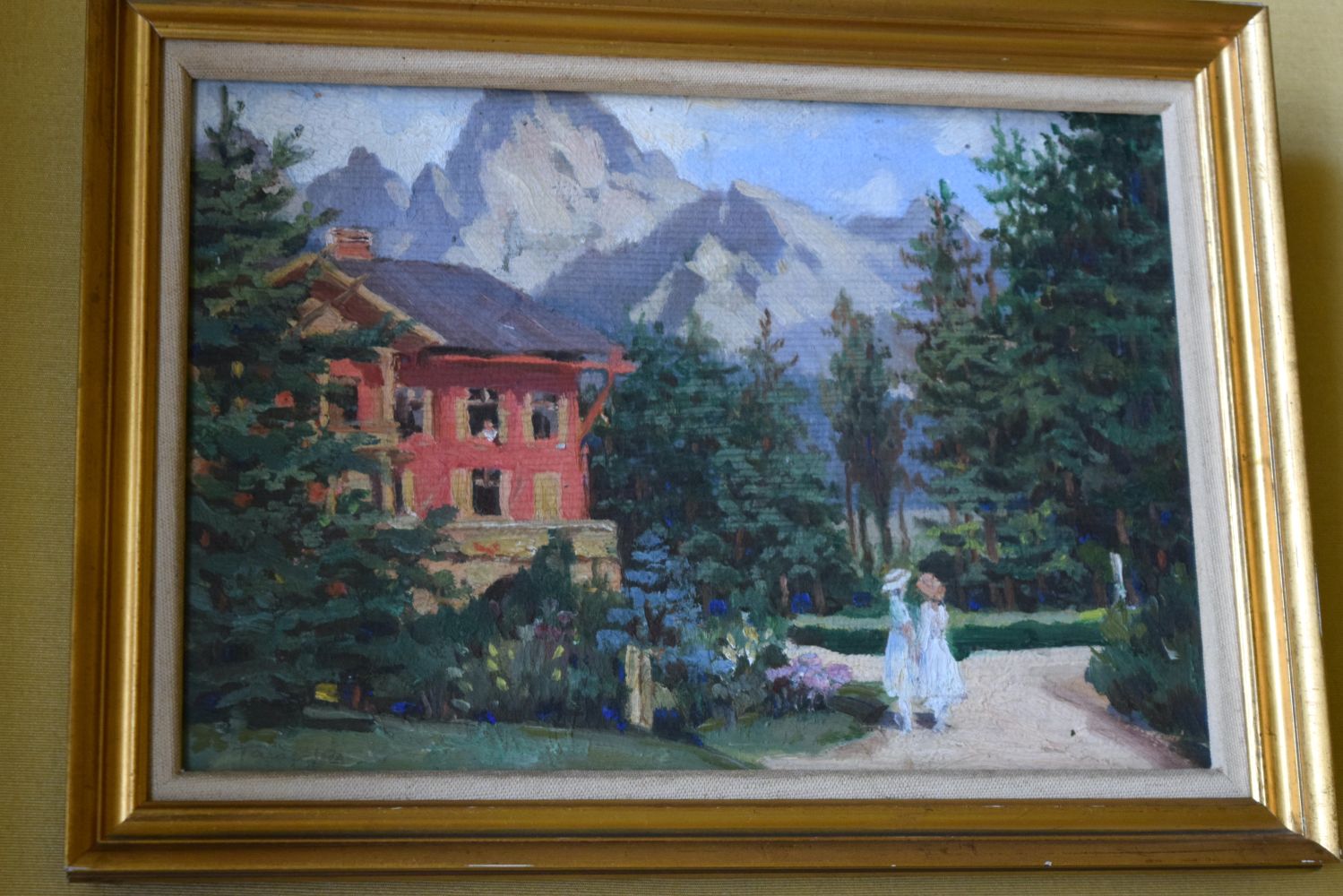 Hungarian School (20th Century) Geza, Pair of oil on canvas, Landscapes. Image 28 cm x 20 cm. - Image 4 of 5