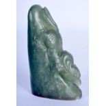 AN EARLY 20TH CENTURY CHINESE CARVED SOAPSTONE SEAL Late Qing/Republic. 9 cm x 4 cm.