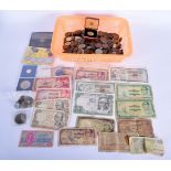 A collection of worldwide coins and notes (qty).