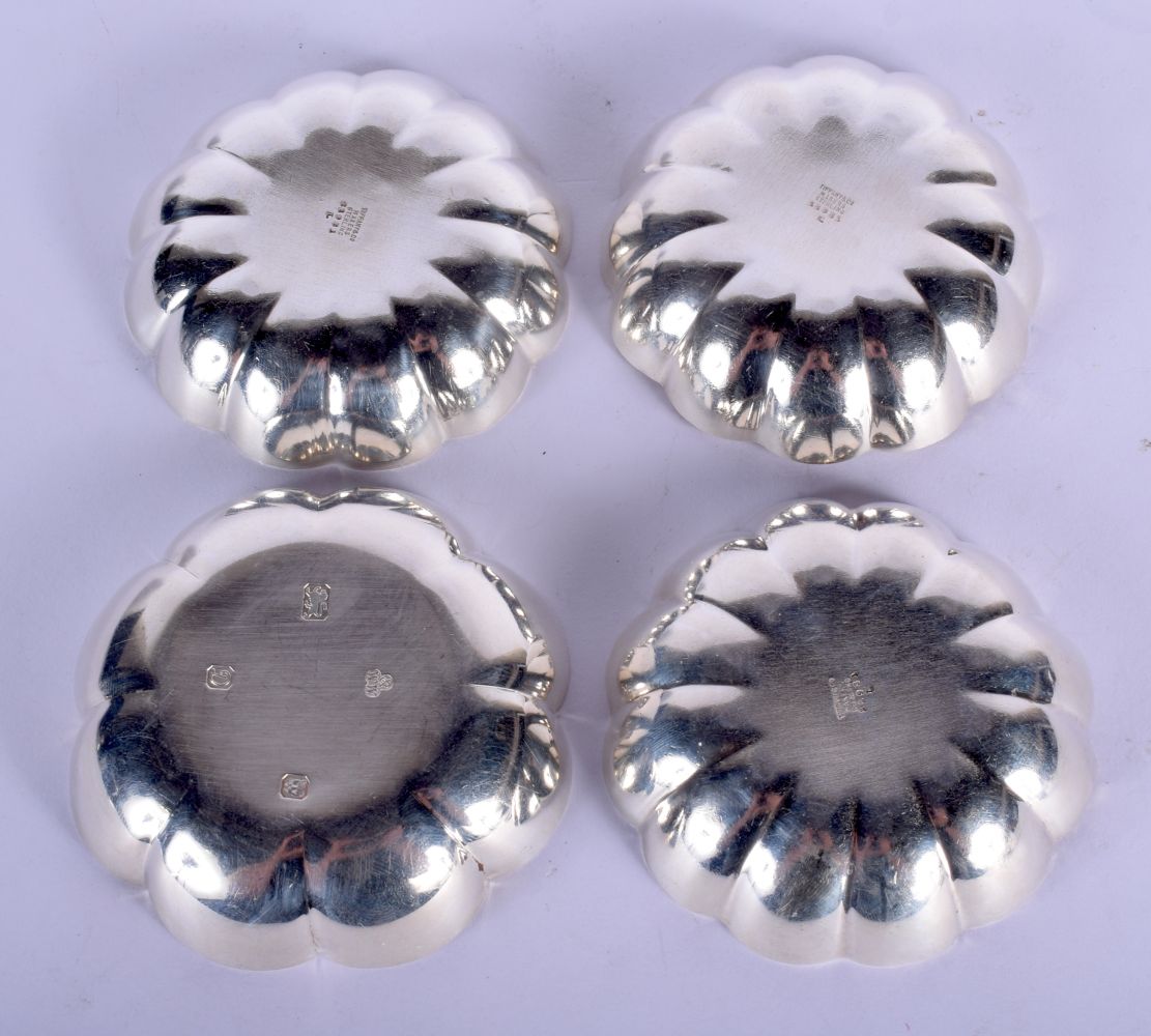 FOUR 1970S ENGLISH SILVER DISHES. 266 GRAMS. 9 cm wide. (4) - Image 3 of 5