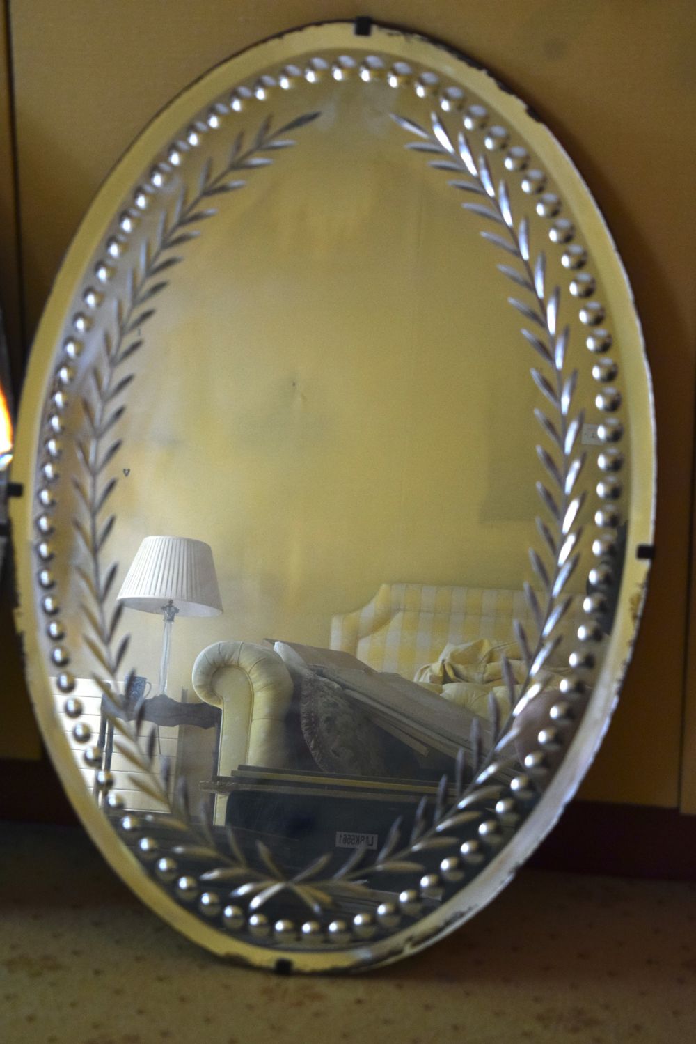 A PAIR OF ANTIQUE CUT GLASS MIRRORS possibly George III and Irish. 80 cm x 50 cm. - Image 3 of 3