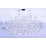 A COLLECTION OF CRYSTAL GLASSWARE in various forms and sizes. (qty)