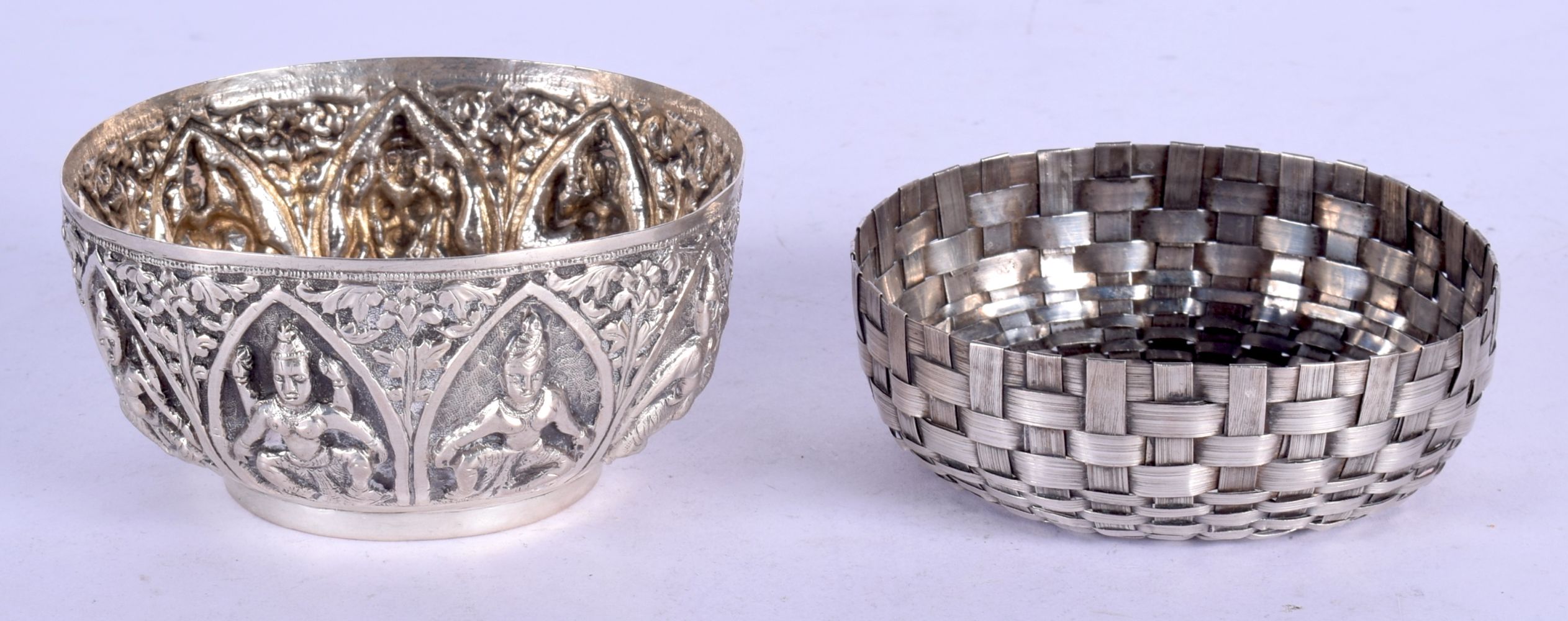 TWO SILVER BOWLS. 135 grams. 10 cm wide. (2) - Image 2 of 5