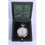 A 14CT GOLD VACHERON AND CONSTANTIN POCKET WATCH retailed by Caldwell & Co. 67 grams overall. 4.5 cm