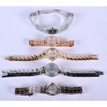 FIVE WRISTWATCHES. (5)