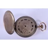 AN ANTIQUE YELLOW METAL NIELLO POCKET WATCH. 58 grams. 4.5 cm diameter.