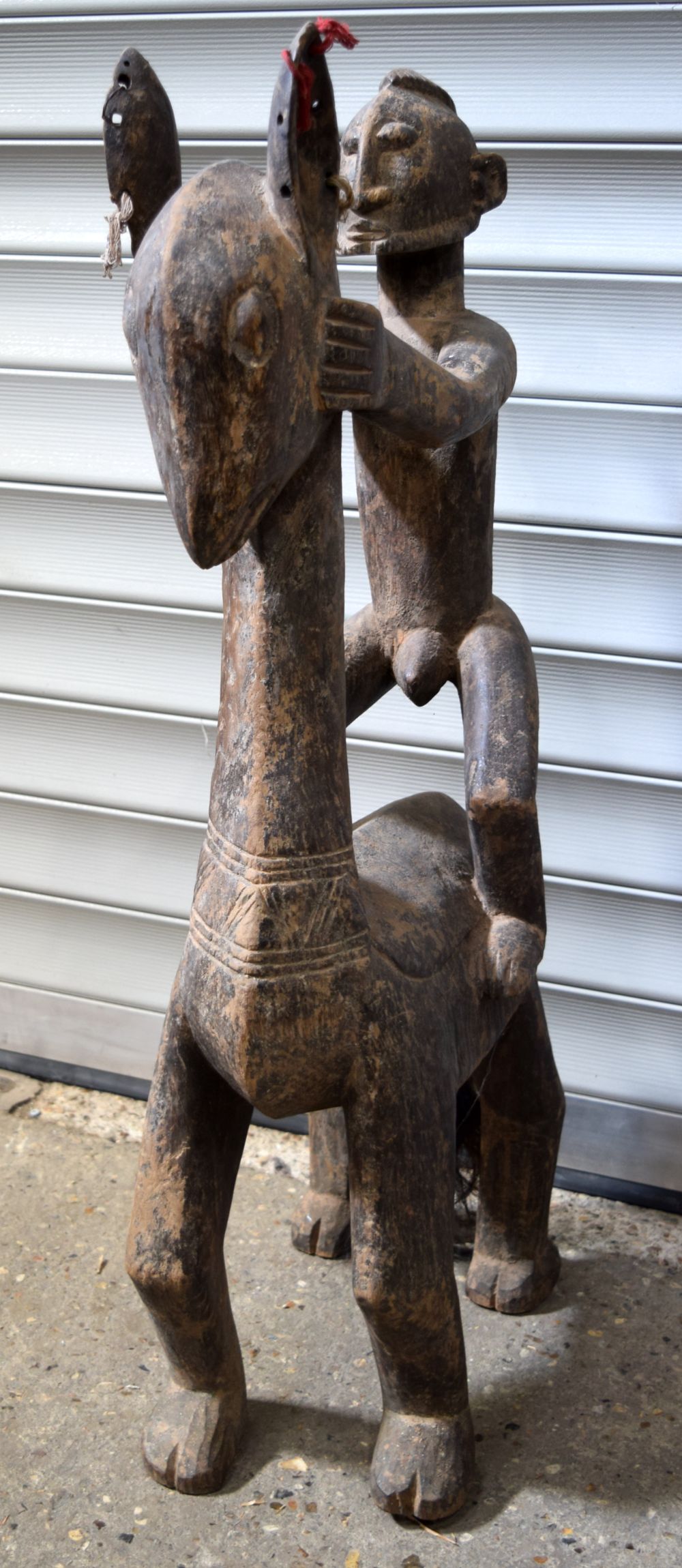 An African tribal Dogon Horseman figure. 98 x 44cm - Image 3 of 6