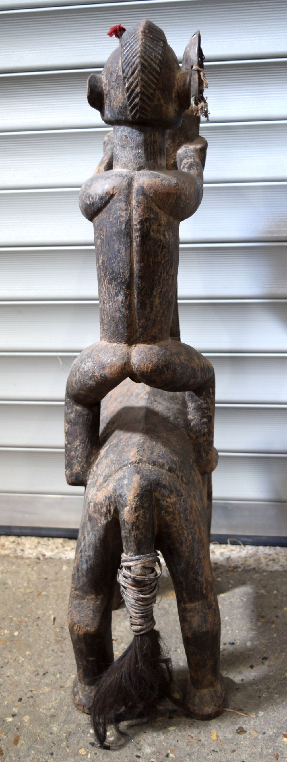 An African tribal Dogon Horseman figure. 98 x 44cm - Image 4 of 6