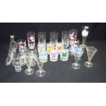 A collection of glass items (Qty).