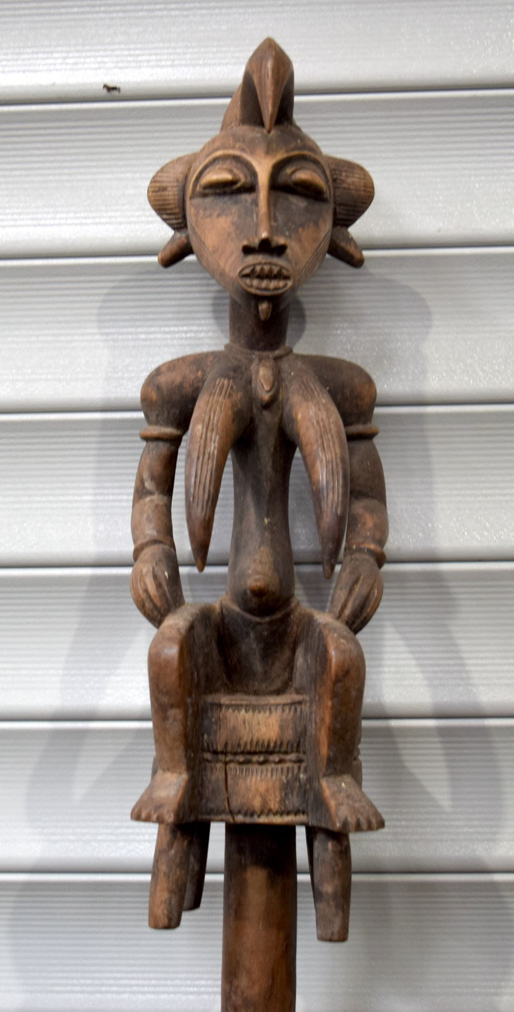 An African tribal Senufo Tefalapitya staff. 170 x 14cm - Image 2 of 7