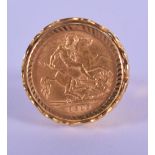 A 9CT GOLD 1902 SOVEREIGN. 8 grams. M.